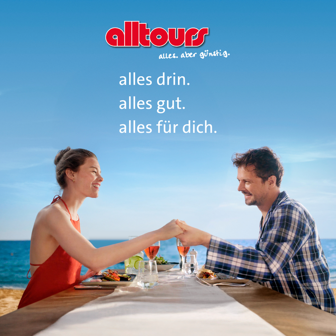 Nicht träumen, alltours buchen.