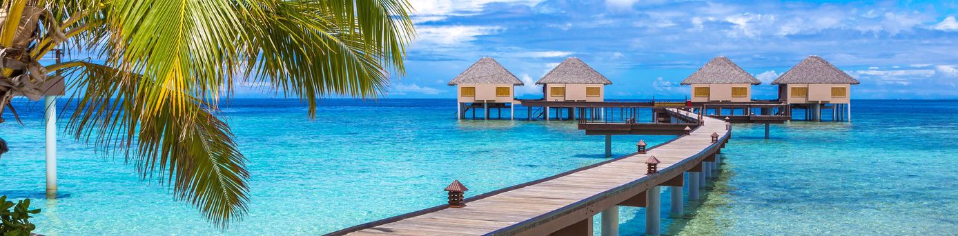 Malediven Steeg  und Wasserbungalows