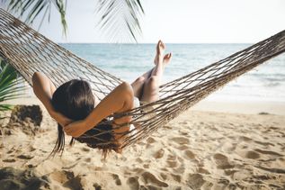 Hängematte am Strand 